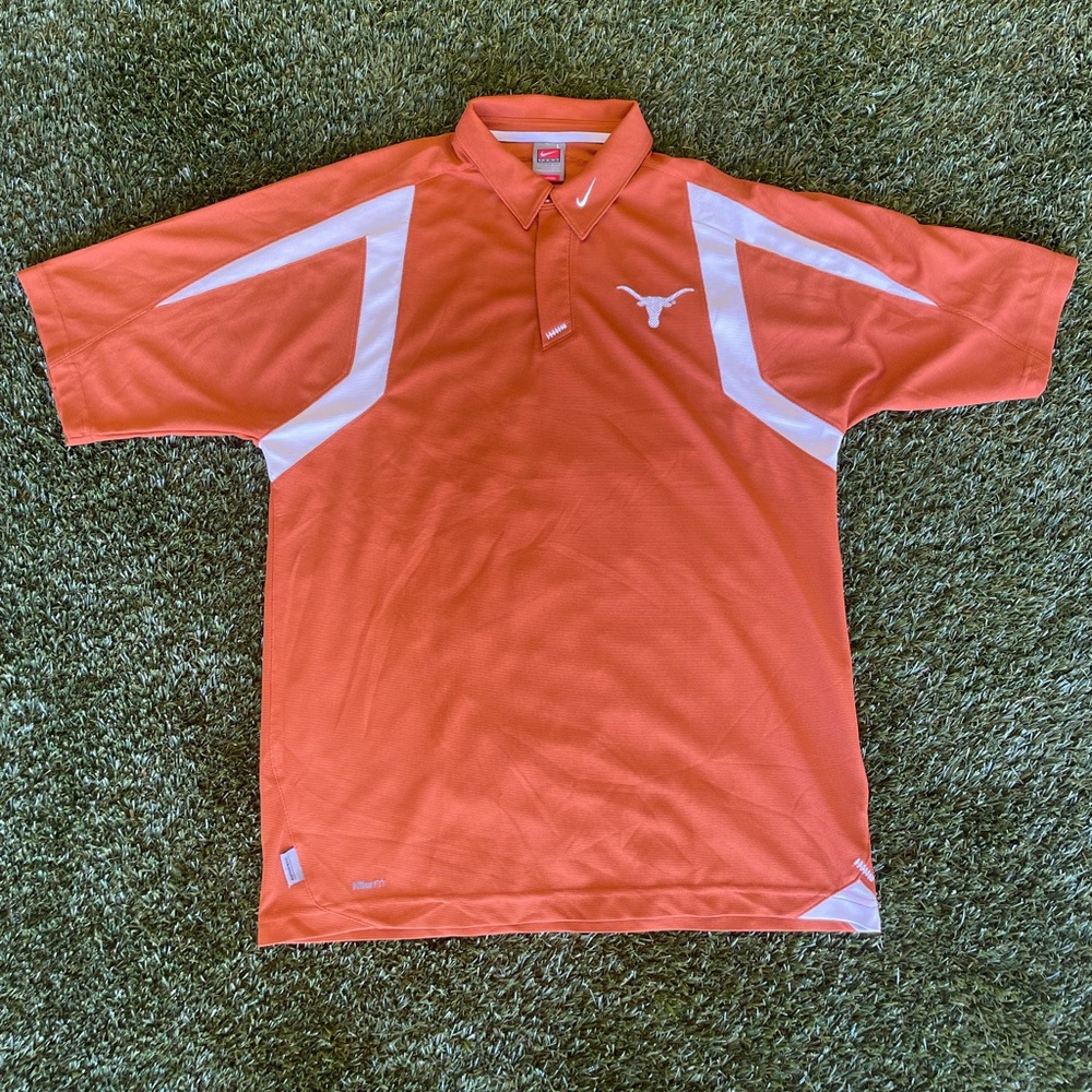 Vintage Nike Texas Longhorns polo shirt size Large
